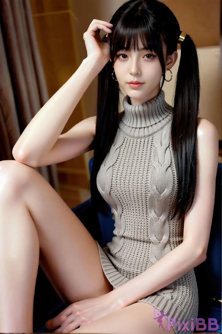 AIGirl pomelo knitted skirt PixiBB.COM 019