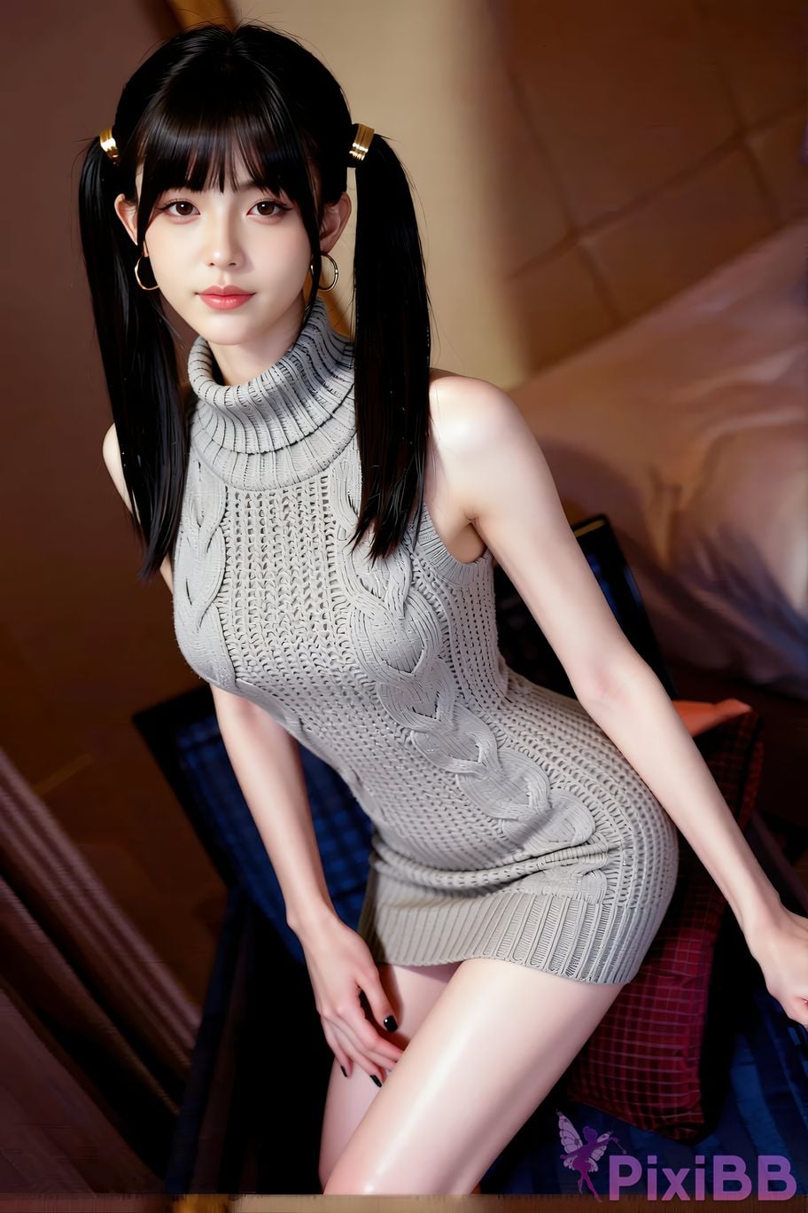 AIGirl pomelo knitted skirt PixiBB.COM 020