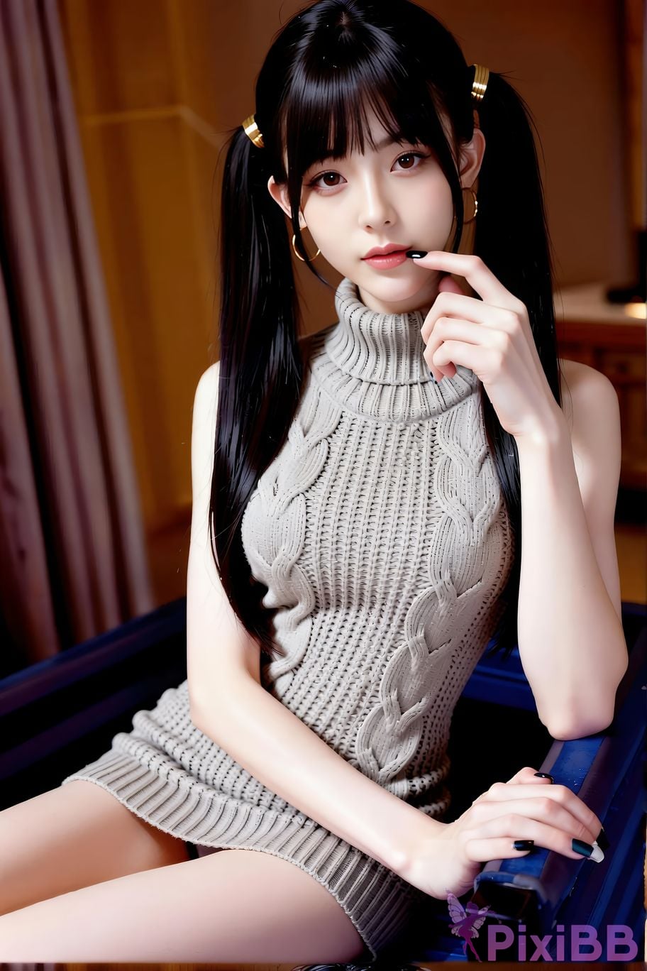 AIGirl pomelo knitted skirt PixiBB.COM 025