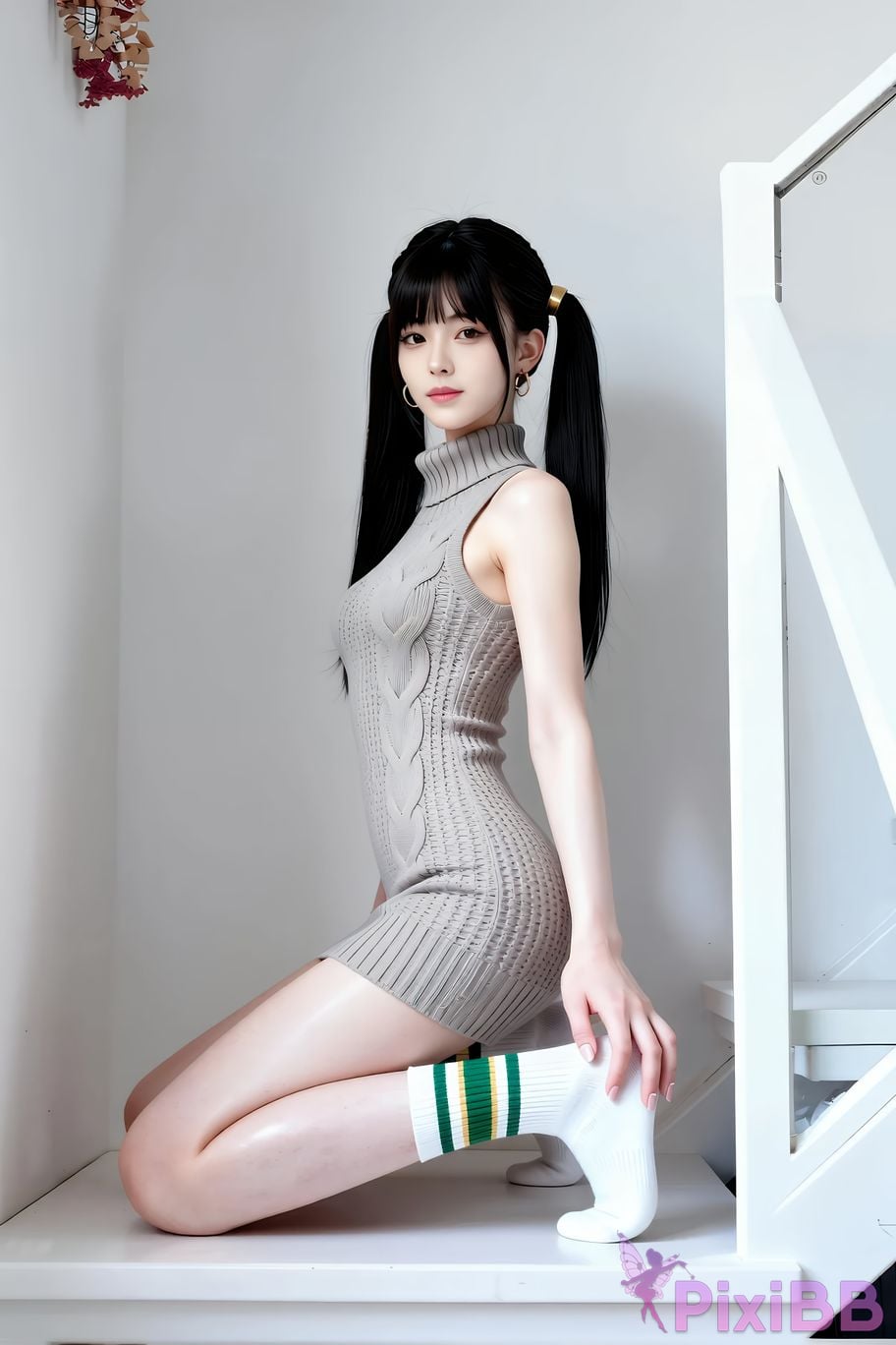 AIGirl pomelo knitted skirt PixiBB.COM 028