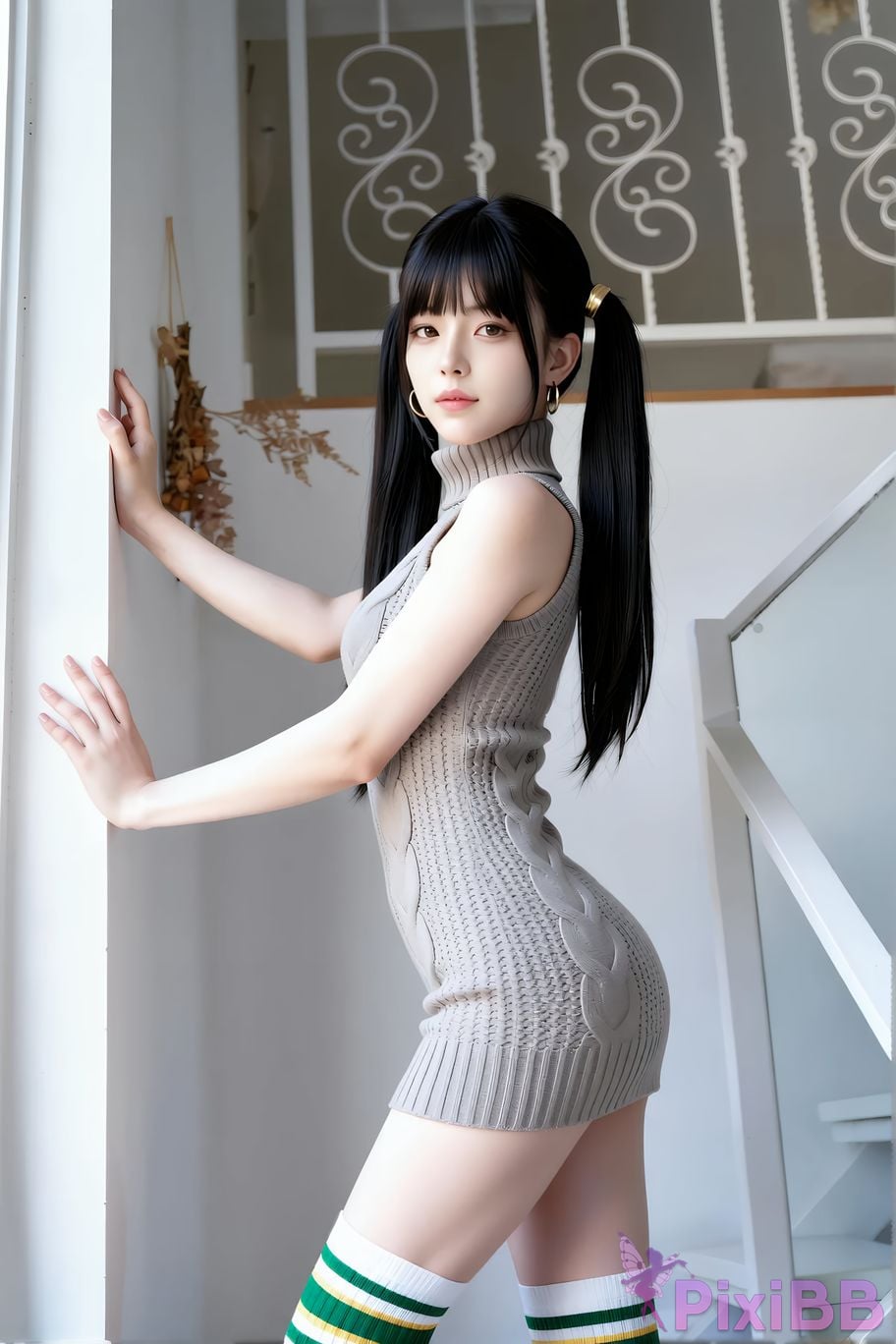 AIGirl pomelo knitted skirt PixiBB.COM 029