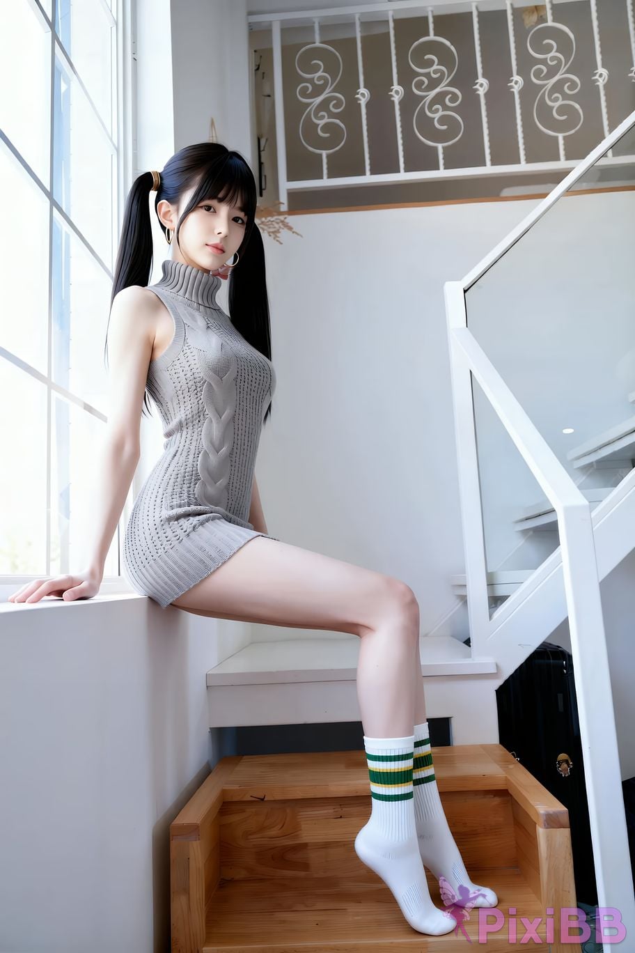 AIGirl pomelo knitted skirt PixiBB.COM 032