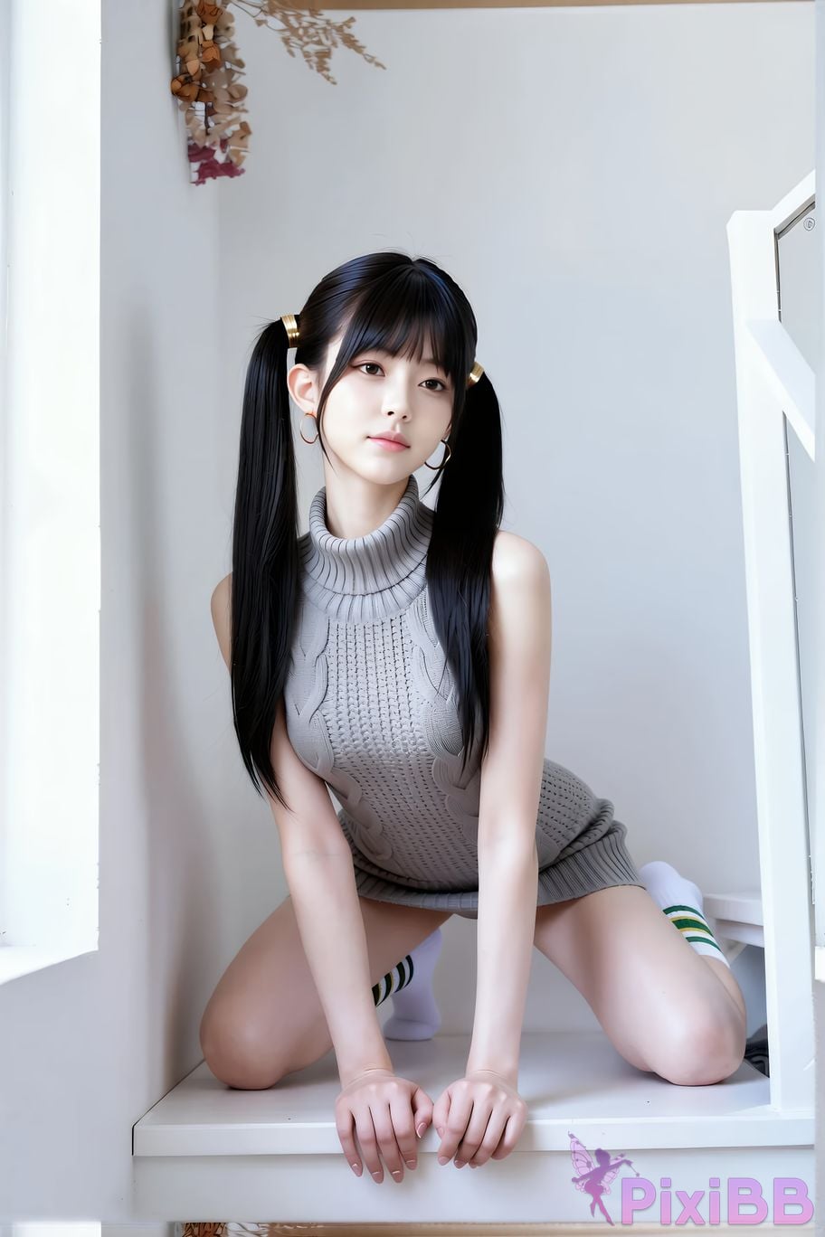 AIGirl pomelo knitted skirt PixiBB.COM 036