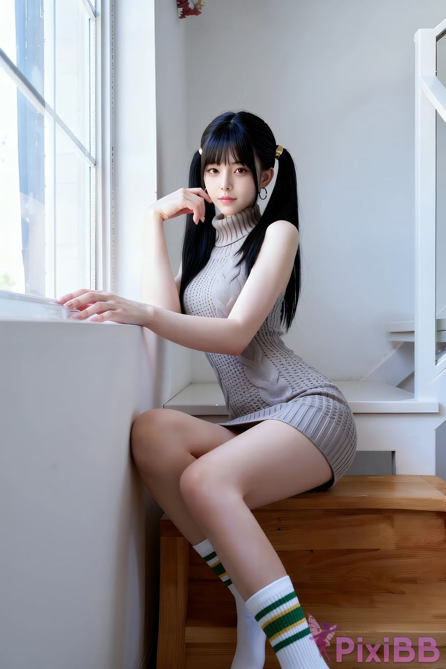 AIGirl pomelo knitted skirt PixiBB.COM 038