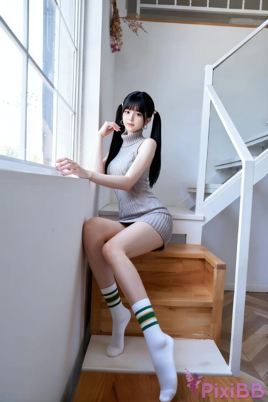 AIGirl pomelo knitted skirt PixiBB.COM 039