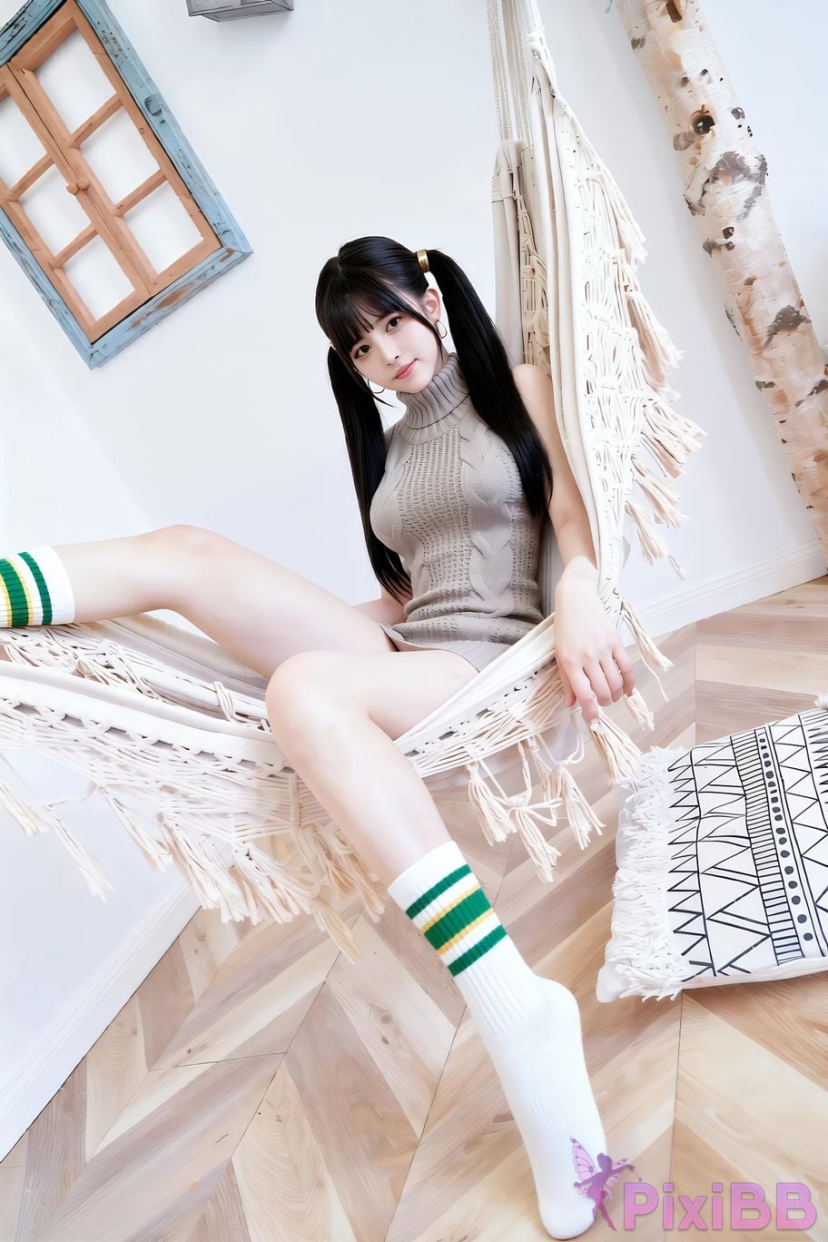 AIGirl pomelo knitted skirt PixiBB.COM 045