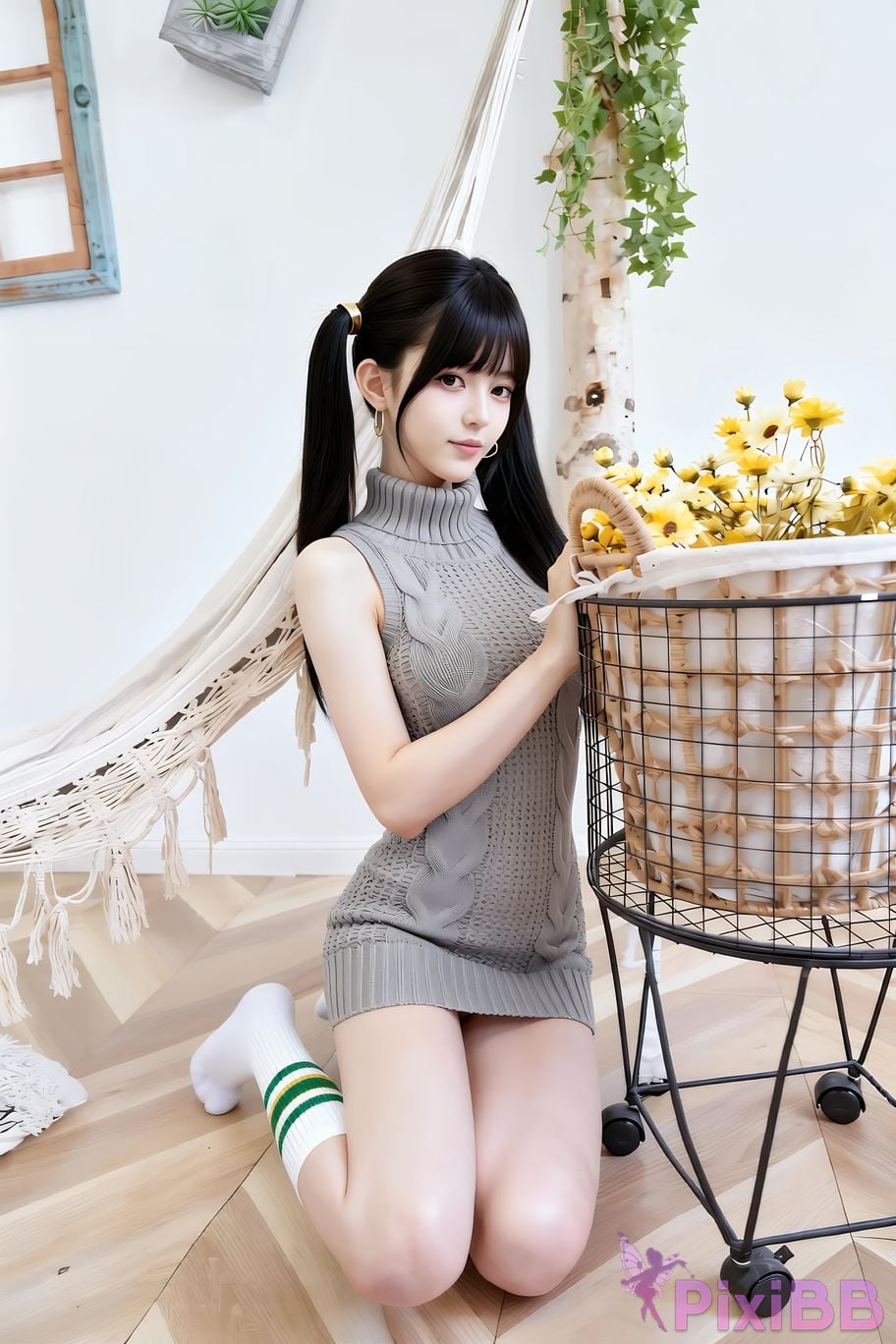 AIGirl pomelo knitted skirt PixiBB.COM 052