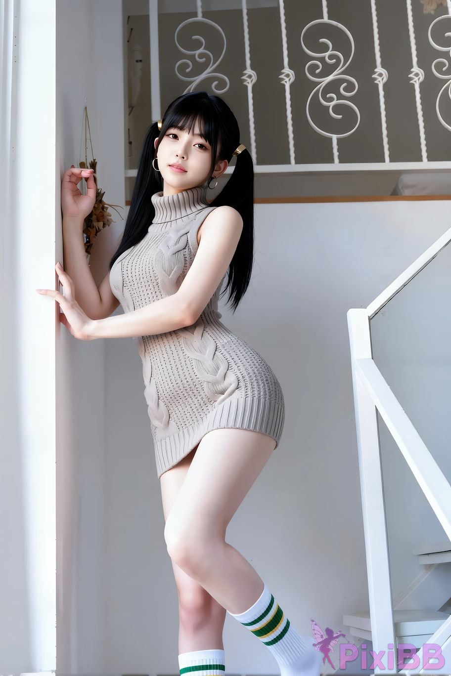 AIGirl pomelo knitted skirt PixiBB.COM 053