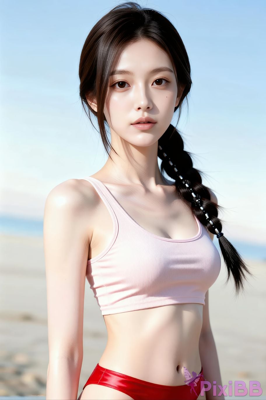 AIGirl Senior Sister Xilei pink bra PixiBB.COM 040