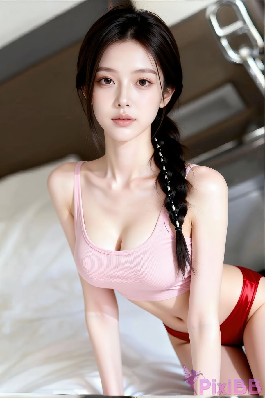 AIGirl Senior Sister Xilei pink bra PixiBB.COM 057