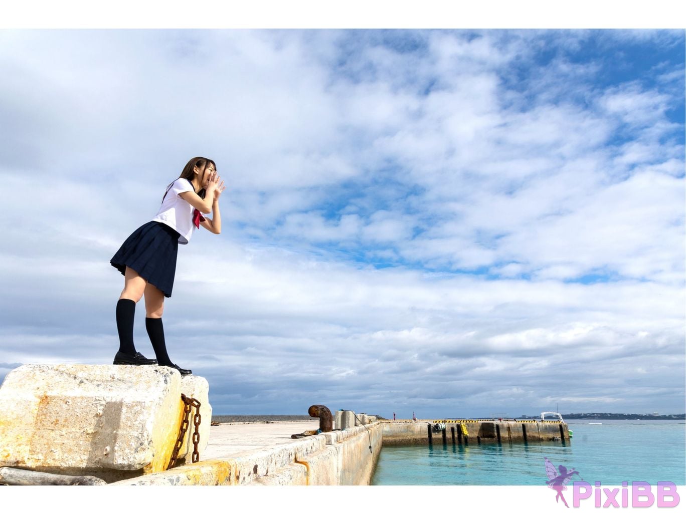 Japanese Idol Y uh Rukawa Yu Gravure photo book Embraced by the wind of beautiful waves PixiBB.COM 002