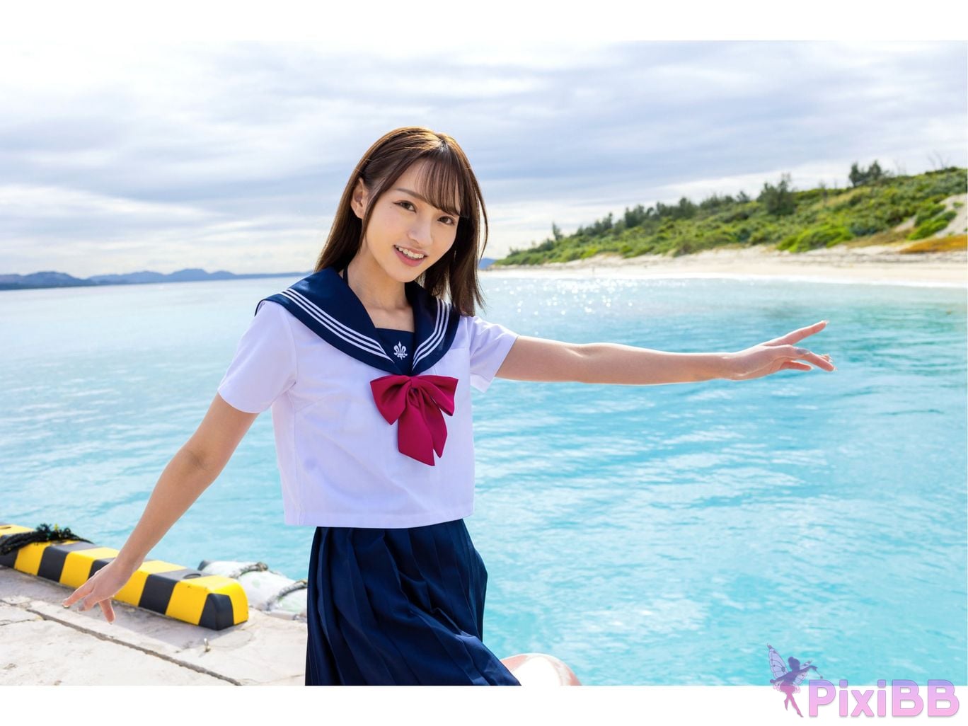 Japanese Idol Y uh Rukawa Yu Gravure photo book Embraced by the wind of beautiful waves PixiBB.COM 006