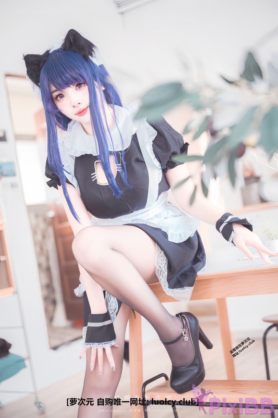 Cosplayer Mumu Momo 8K Raiden jiang jun da ren de hei an liao li PixiBB.COM 005