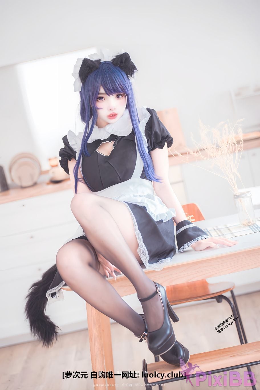 Cosplayer Mumu Momo 8K Raiden jiang jun da ren de hei an liao li PixiBB.COM 009
