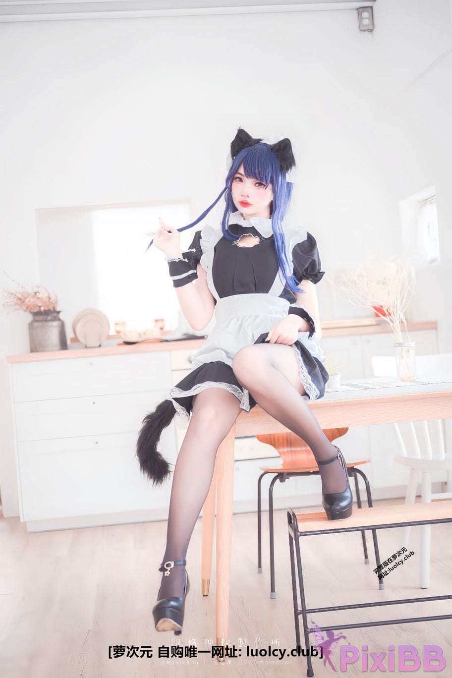 Cosplayer Mumu Momo 8K Raiden jiang jun da ren de hei an liao li PixiBB.COM 013