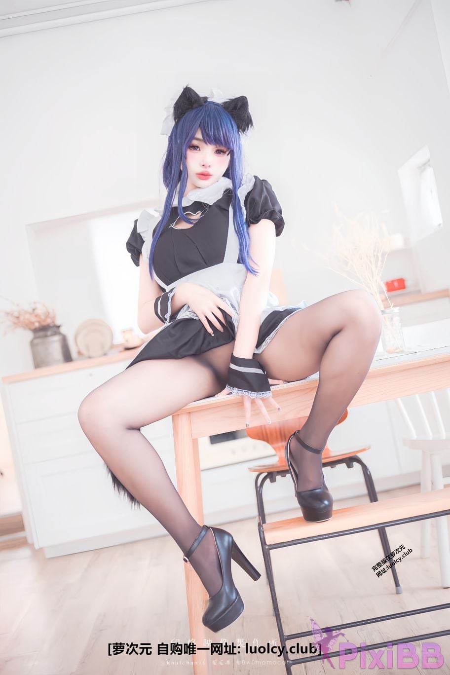 Cosplayer Mumu Momo 8K Raiden jiang jun da ren de hei an liao li PixiBB.COM 014