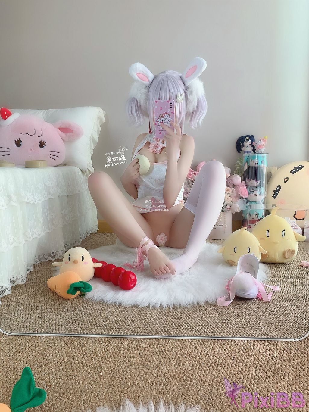Cosplayer Cookie soft fufu Lafite rabbit cheongsam PixiBB.COM 009
