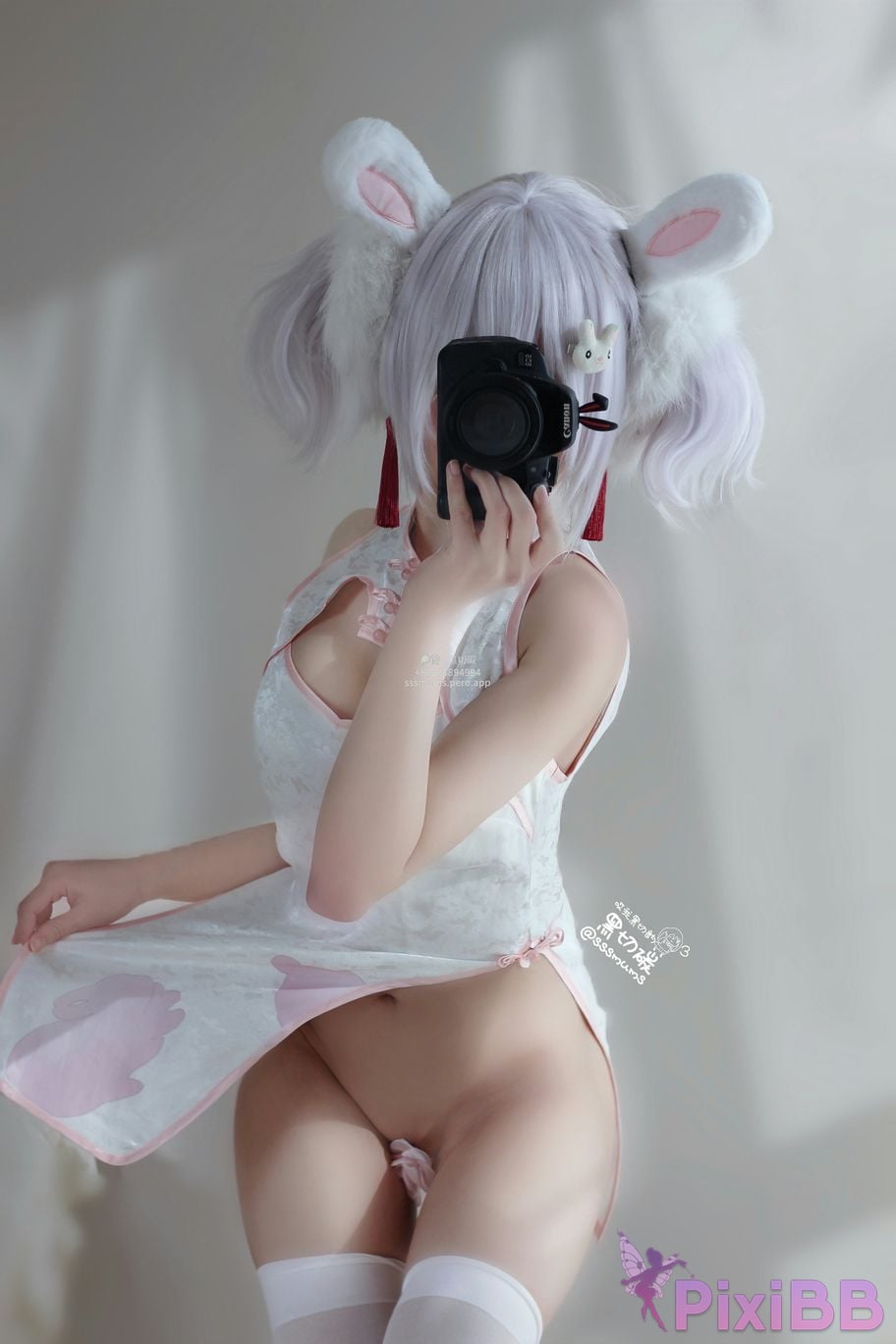 Cosplayer Cookie soft fufu Lafite rabbit cheongsam PixiBB.COM 013