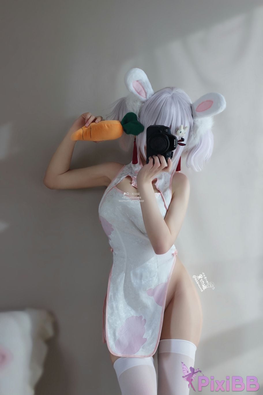 Cosplayer Cookie soft fufu Lafite rabbit cheongsam PixiBB.COM 014