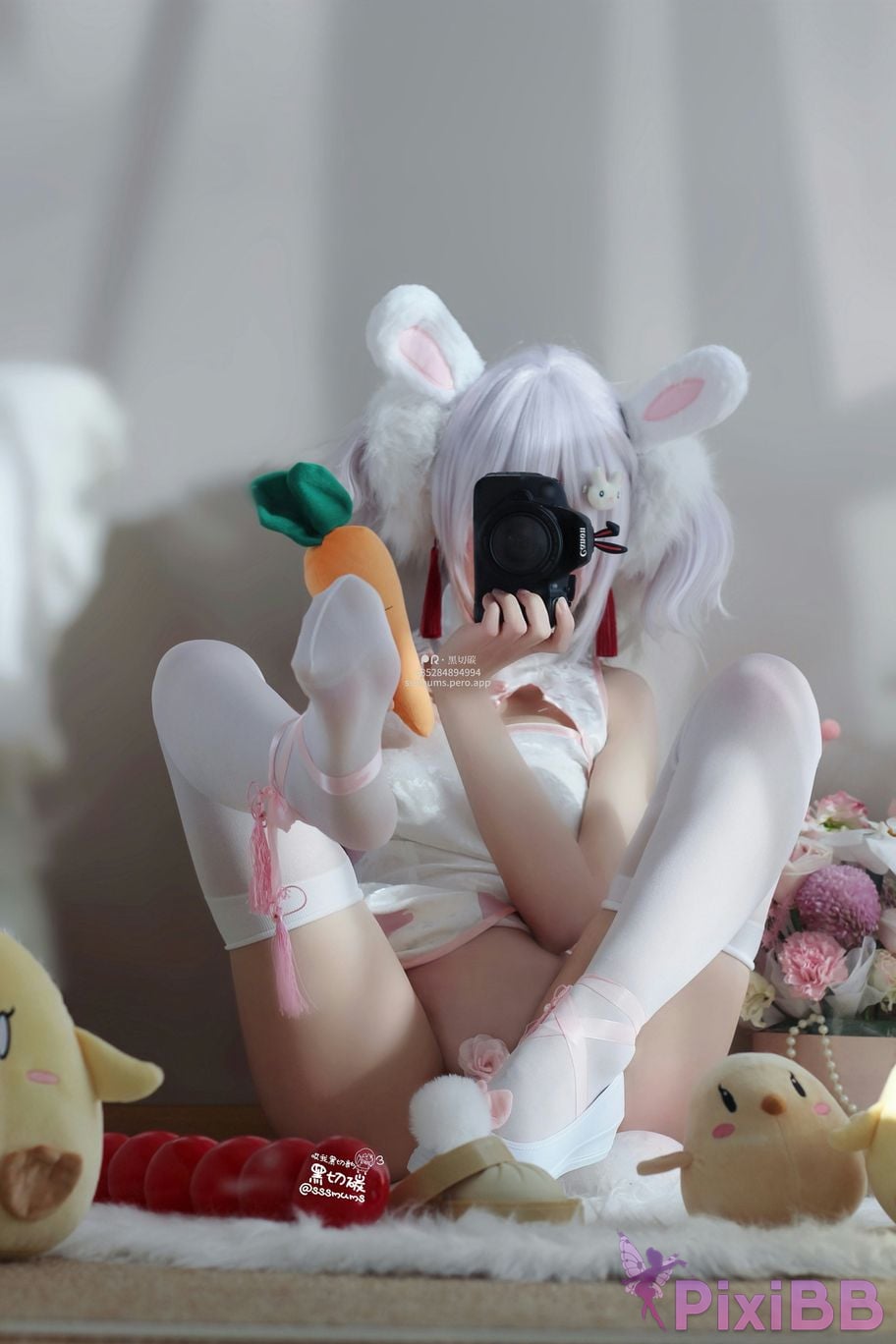 Cosplayer Cookie soft fufu Lafite rabbit cheongsam PixiBB.COM 017