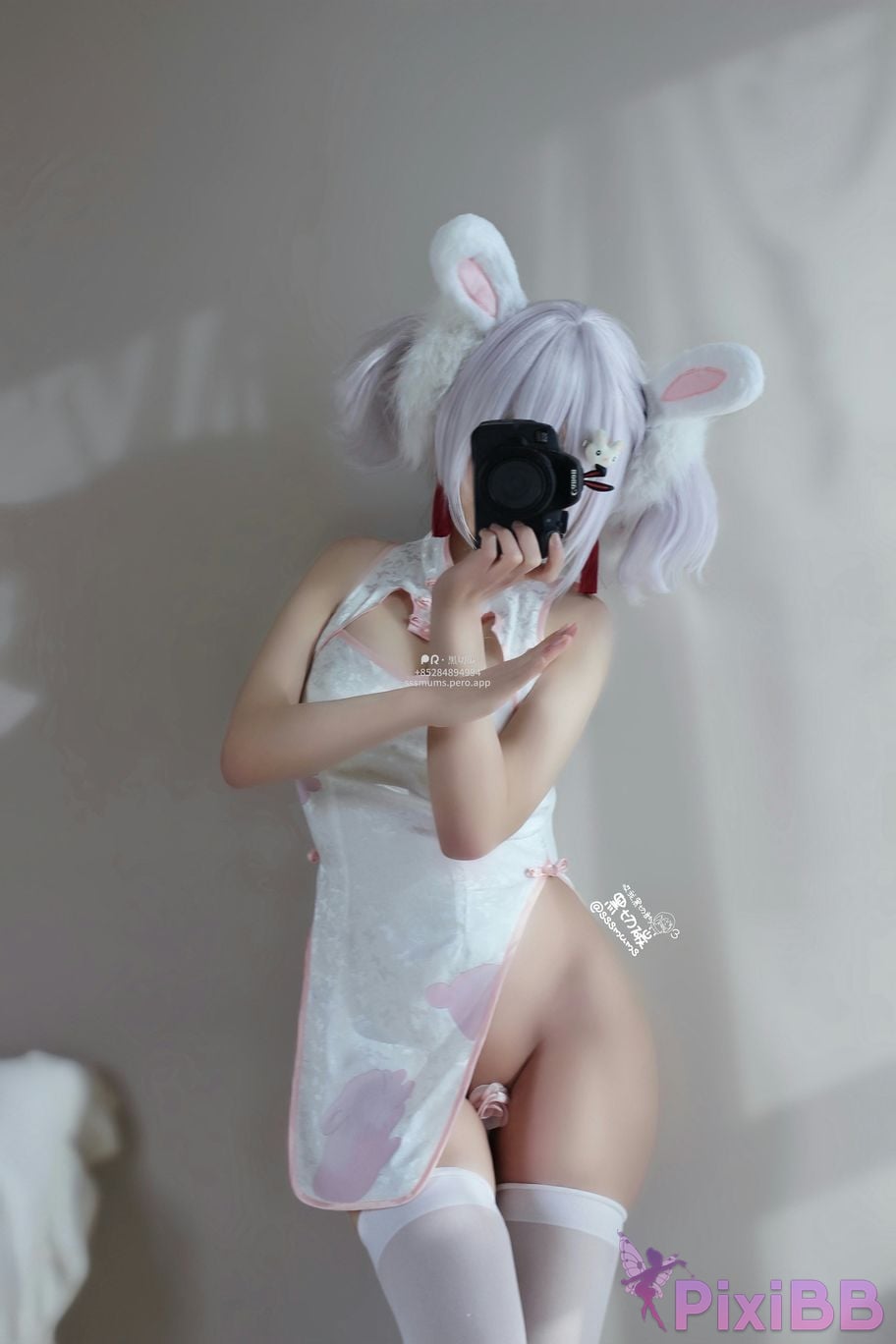 Cosplayer Cookie soft fufu Lafite rabbit cheongsam PixiBB.COM 018