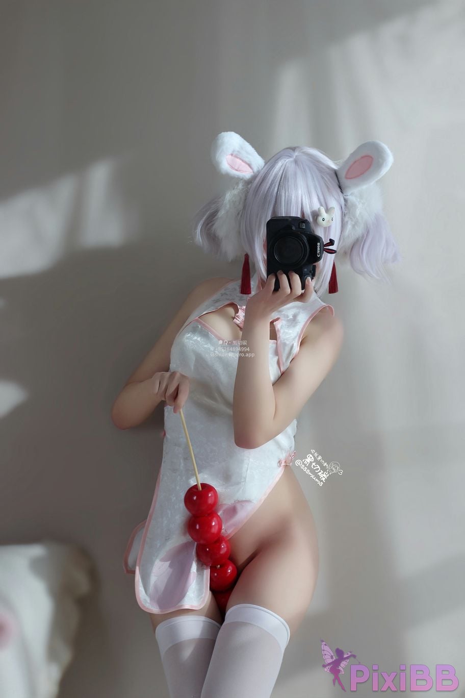 Cosplayer Cookie soft fufu Lafite rabbit cheongsam PixiBB.COM 019