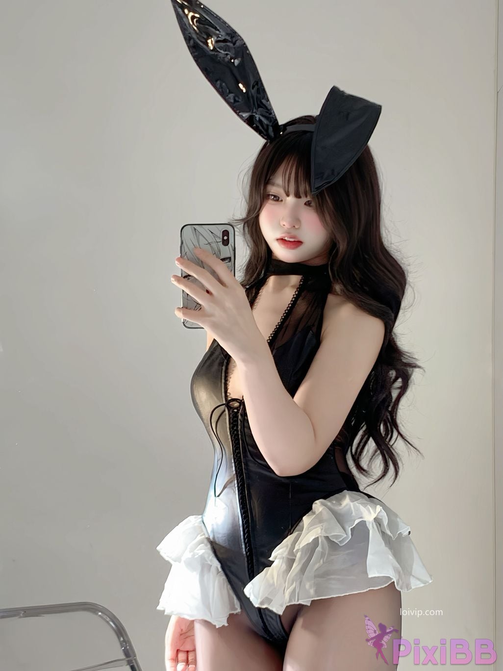 Cosplayer Yours truly u black silk rabbit PixiBB.COM 021