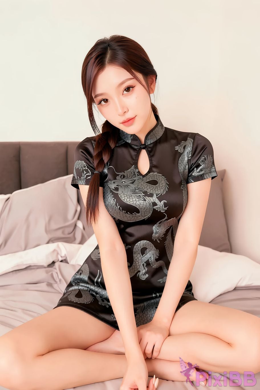 AIGirl Senior Sister Xilei cheongsam skirt PixiBB.COM 028