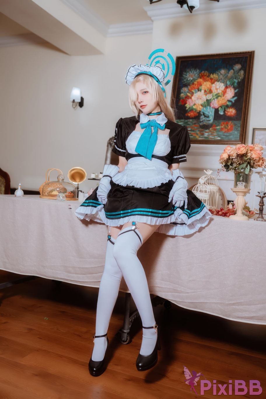 Cosplayer Second Assistant Nisa Azure Files Maid Asuna PixiBB.COM 002