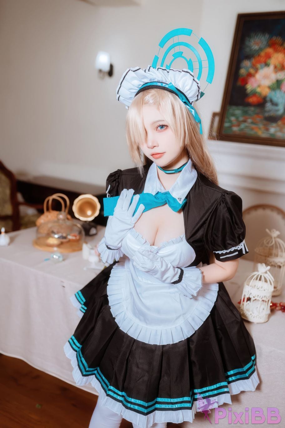 Cosplayer Second Assistant Nisa Azure Files Maid Asuna PixiBB.COM 003