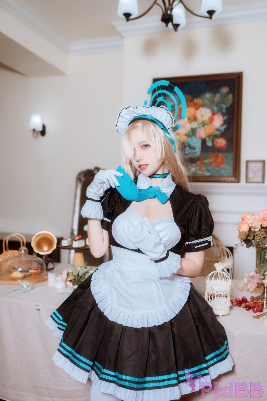 Cosplayer Second Assistant Nisa Azure Files Maid Asuna PixiBB.COM 004