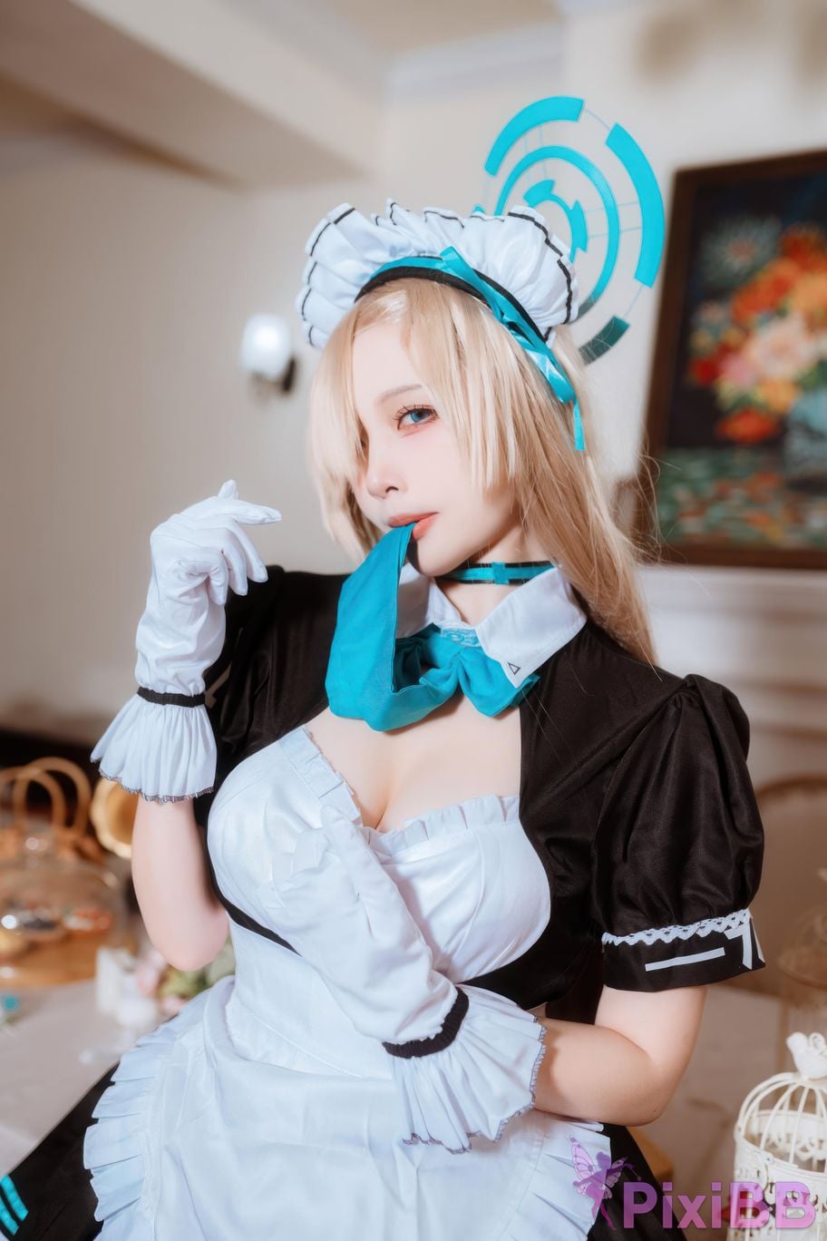 Cosplayer Second Assistant Nisa Azure Files Maid Asuna PixiBB.COM 005
