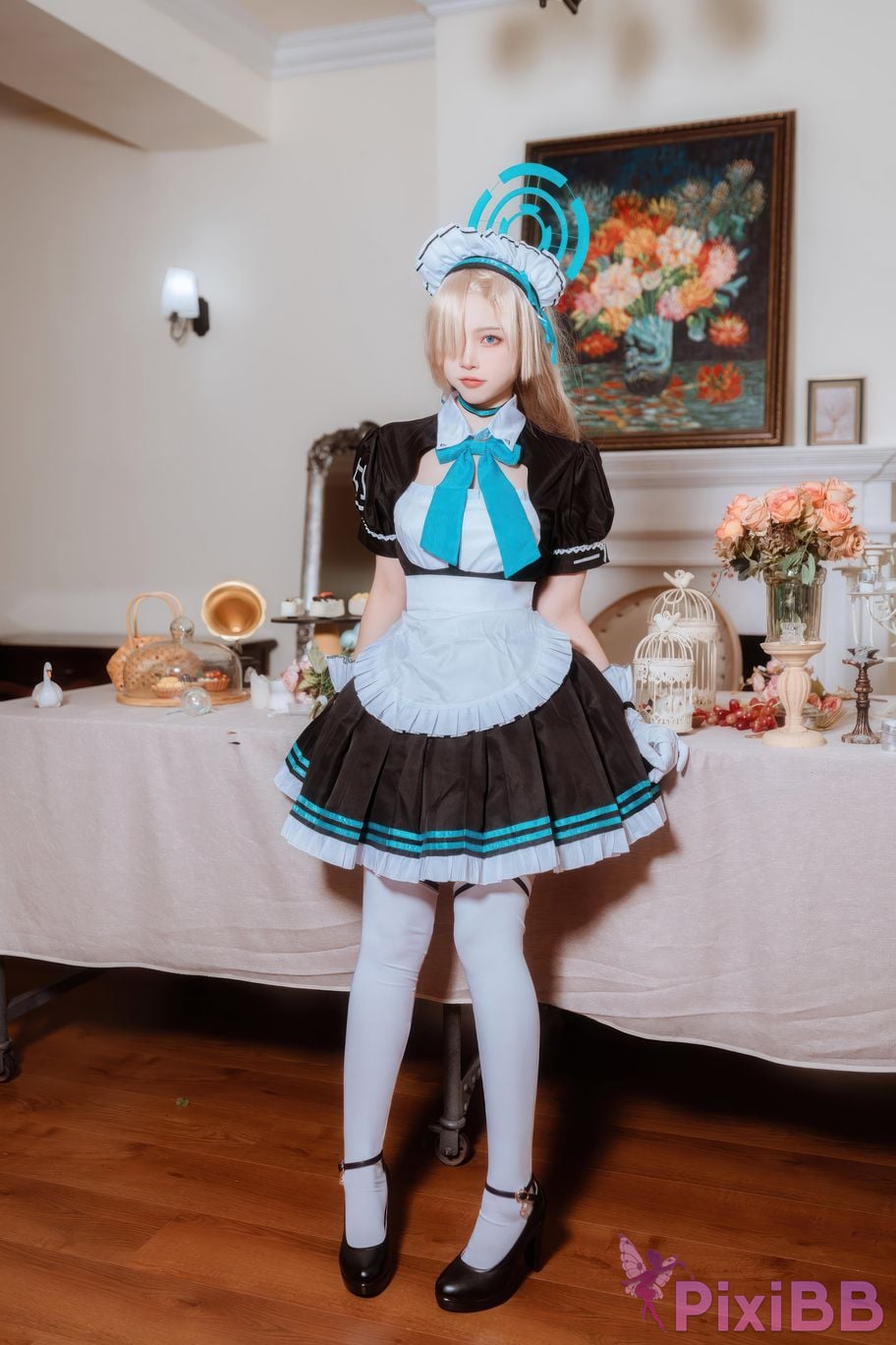 Cosplayer Second Assistant Nisa Azure Files Maid Asuna PixiBB.COM 006