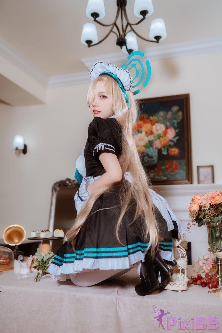 Cosplayer Second Assistant Nisa Azure Files Maid Asuna PixiBB.COM 009