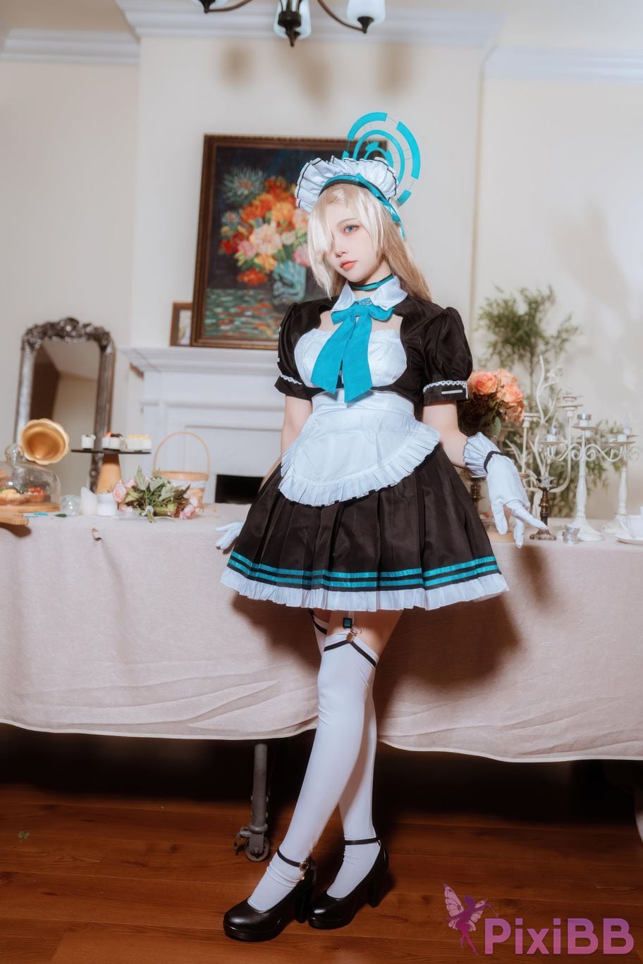Cosplayer Second Assistant Nisa Azure Files Maid Asuna PixiBB.COM 011