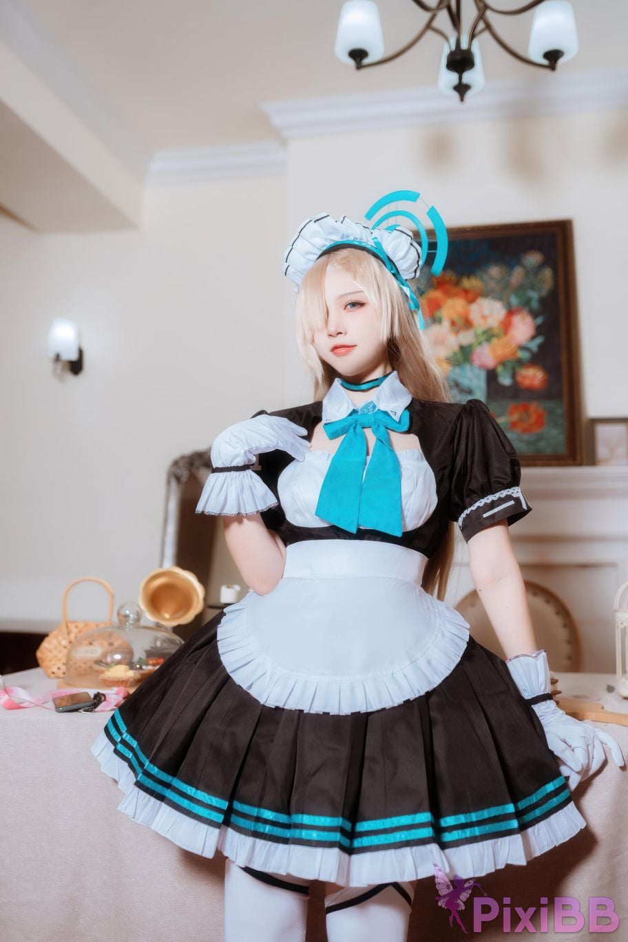 Cosplayer Second Assistant Nisa Azure Files Maid Asuna PixiBB.COM 012