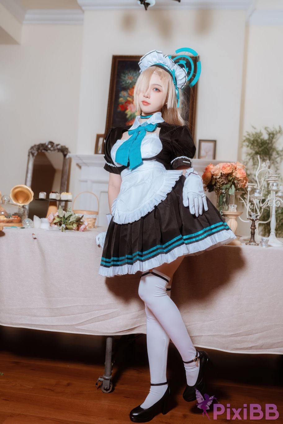 Cosplayer Second Assistant Nisa Azure Files Maid Asuna PixiBB.COM 013