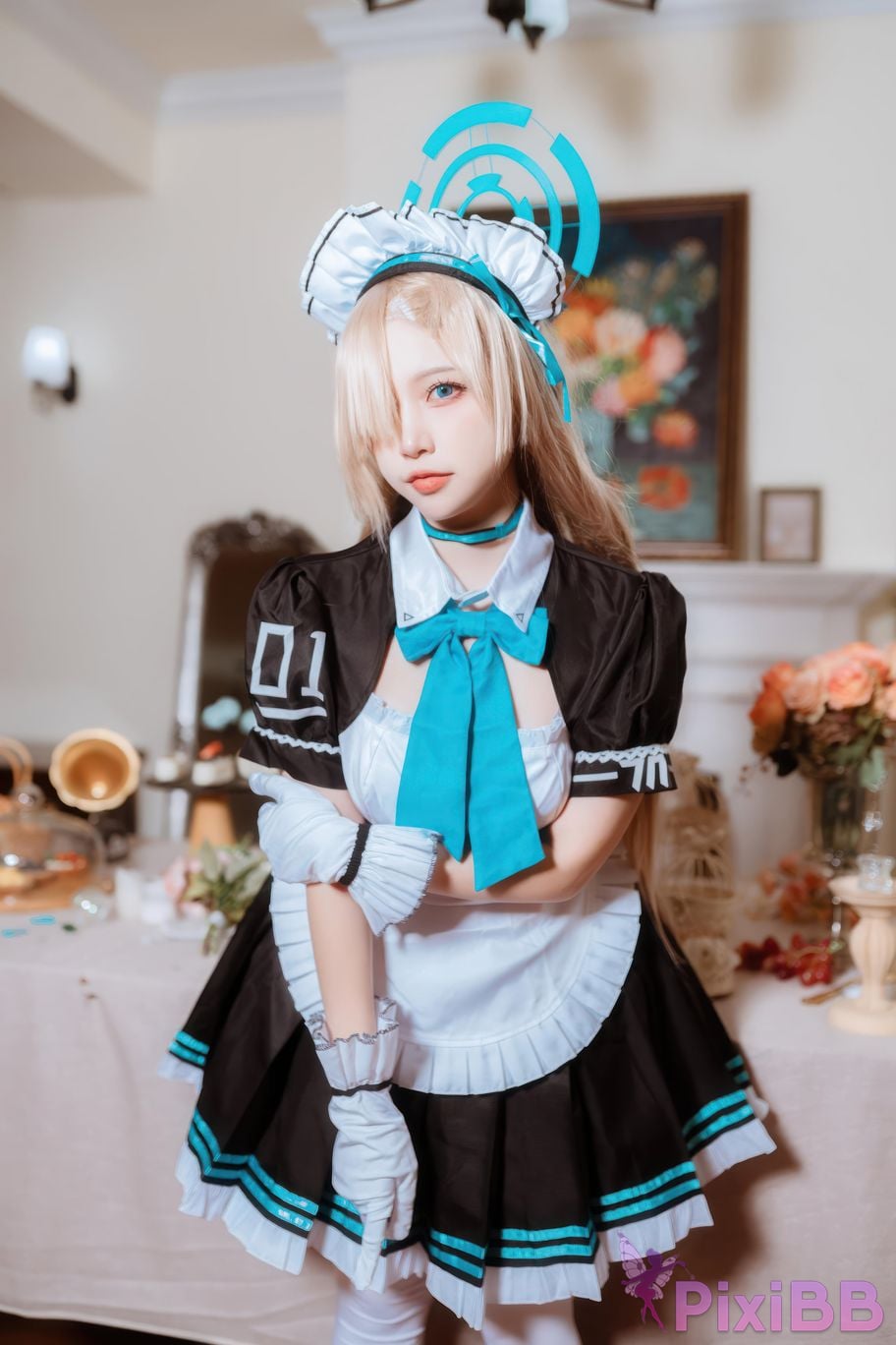 Cosplayer Second Assistant Nisa Azure Files Maid Asuna PixiBB.COM 015