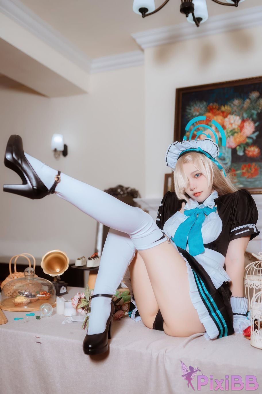 Cosplayer Second Assistant Nisa Azure Files Maid Asuna PixiBB.COM 018