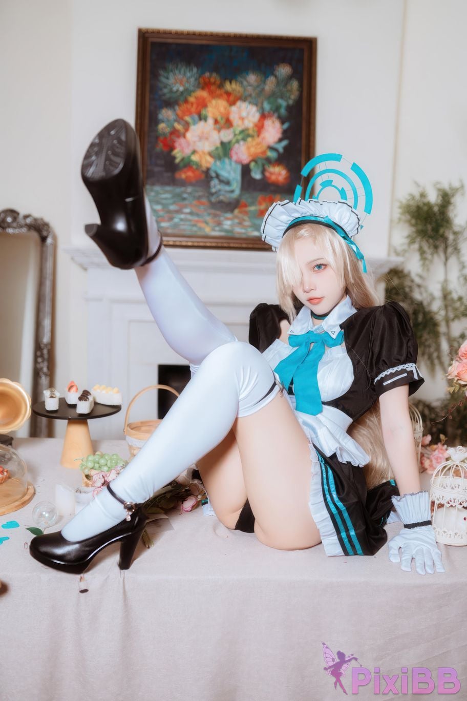 Cosplayer Second Assistant Nisa Azure Files Maid Asuna PixiBB.COM 021