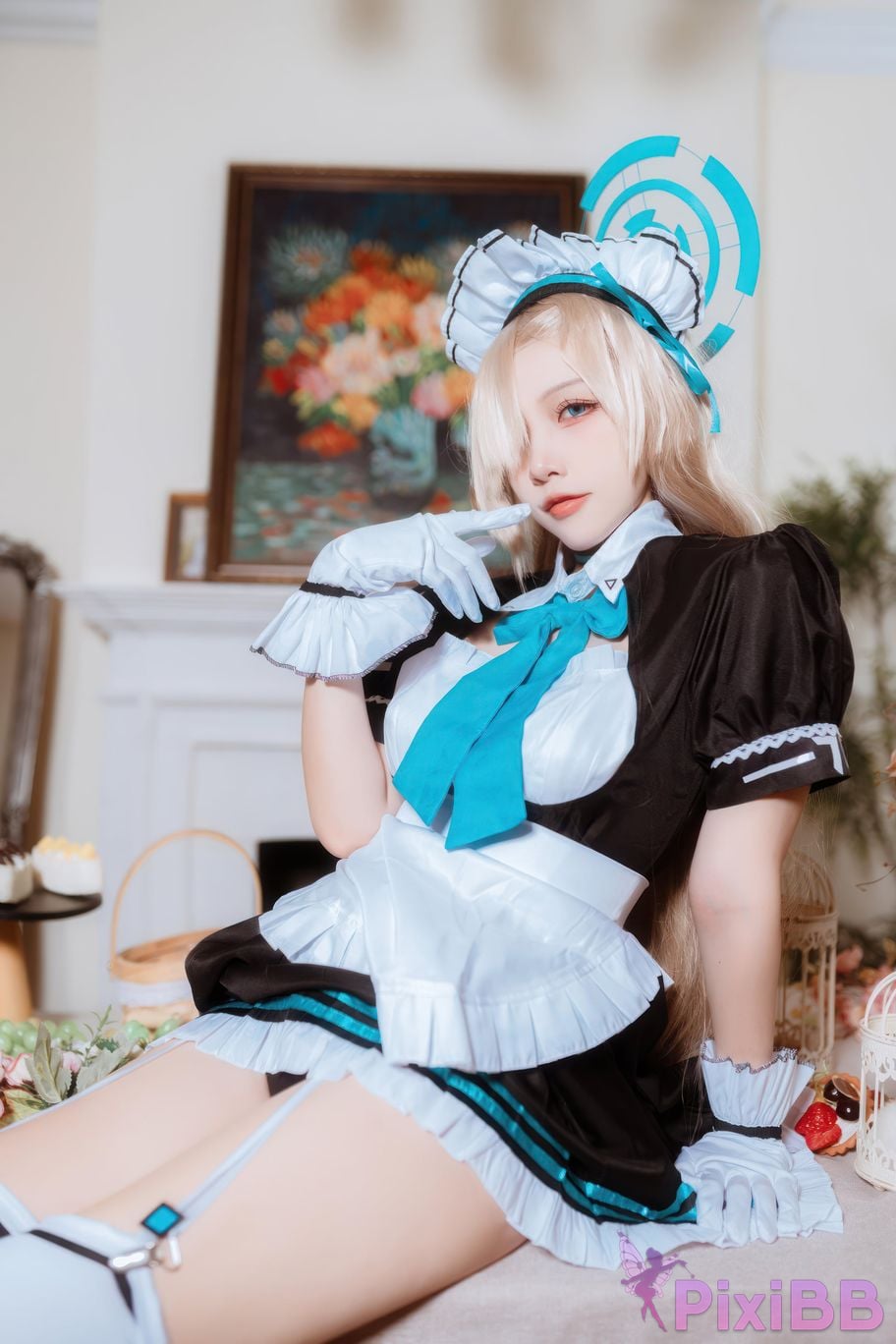 Cosplayer Second Assistant Nisa Azure Files Maid Asuna PixiBB.COM 022