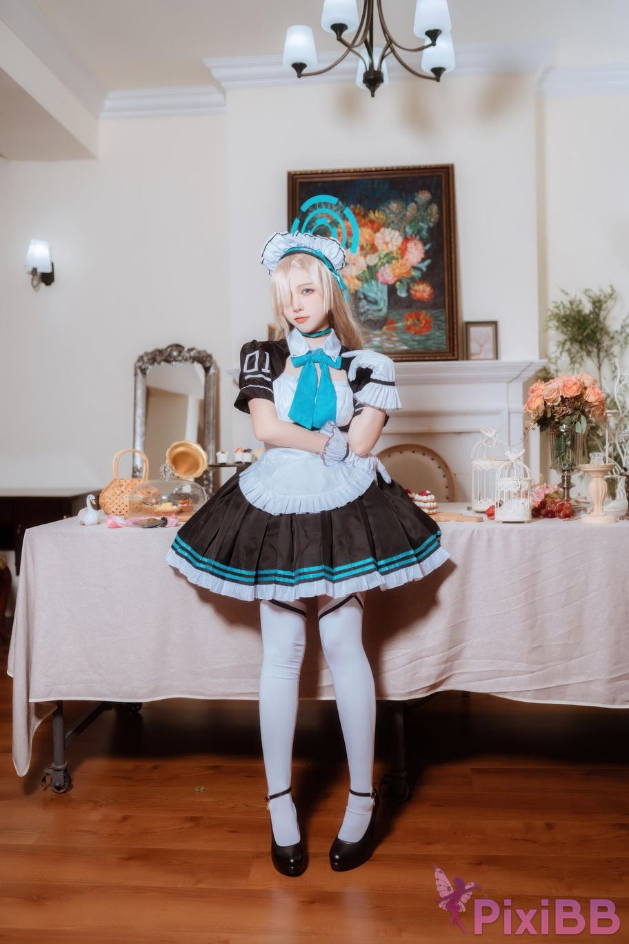 Cosplayer Second Assistant Nisa Azure Files Maid Asuna PixiBB.COM 023