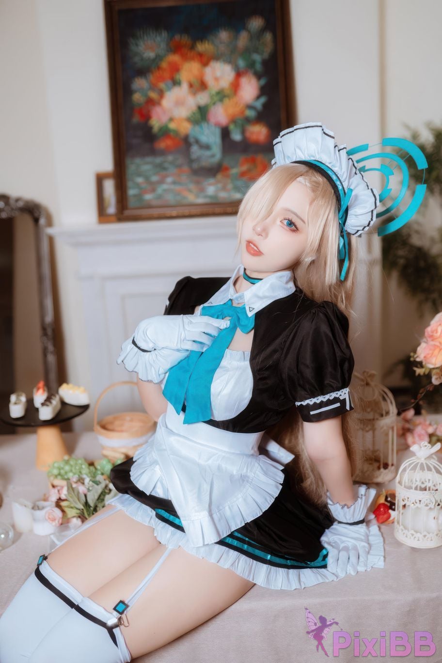 Cosplayer Second Assistant Nisa Azure Files Maid Asuna PixiBB.COM 024