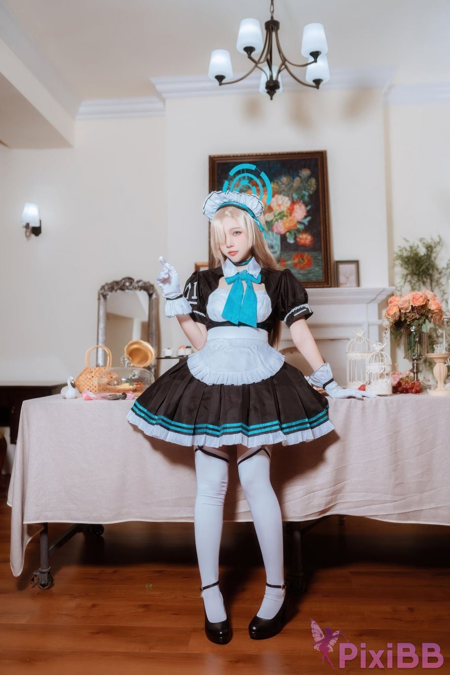 Cosplayer Second Assistant Nisa Azure Files Maid Asuna PixiBB.COM 025