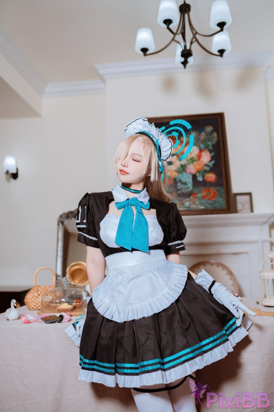 Cosplayer Second Assistant Nisa Azure Files Maid Asuna PixiBB.COM 026