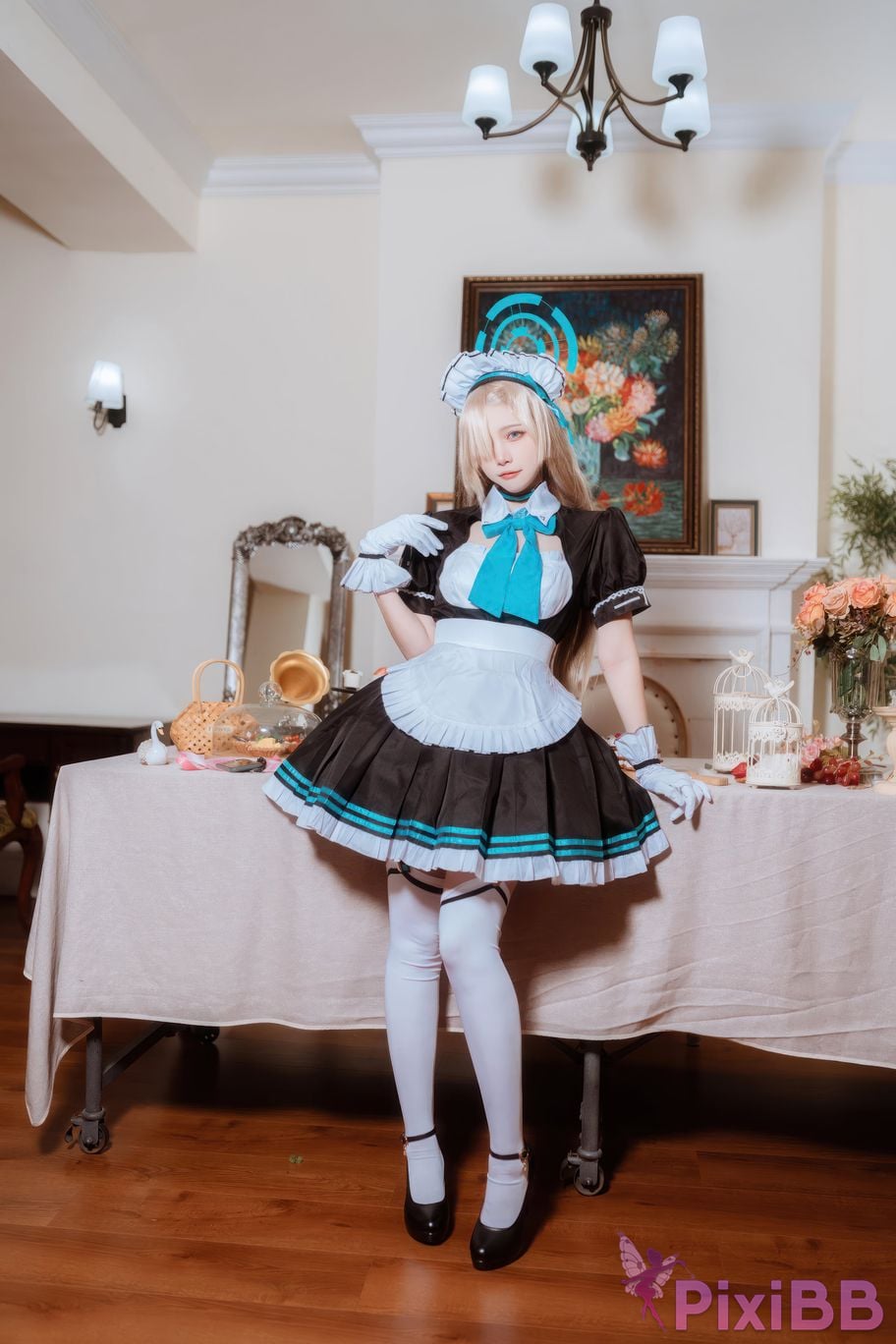 Cosplayer Second Assistant Nisa Azure Files Maid Asuna PixiBB.COM 027