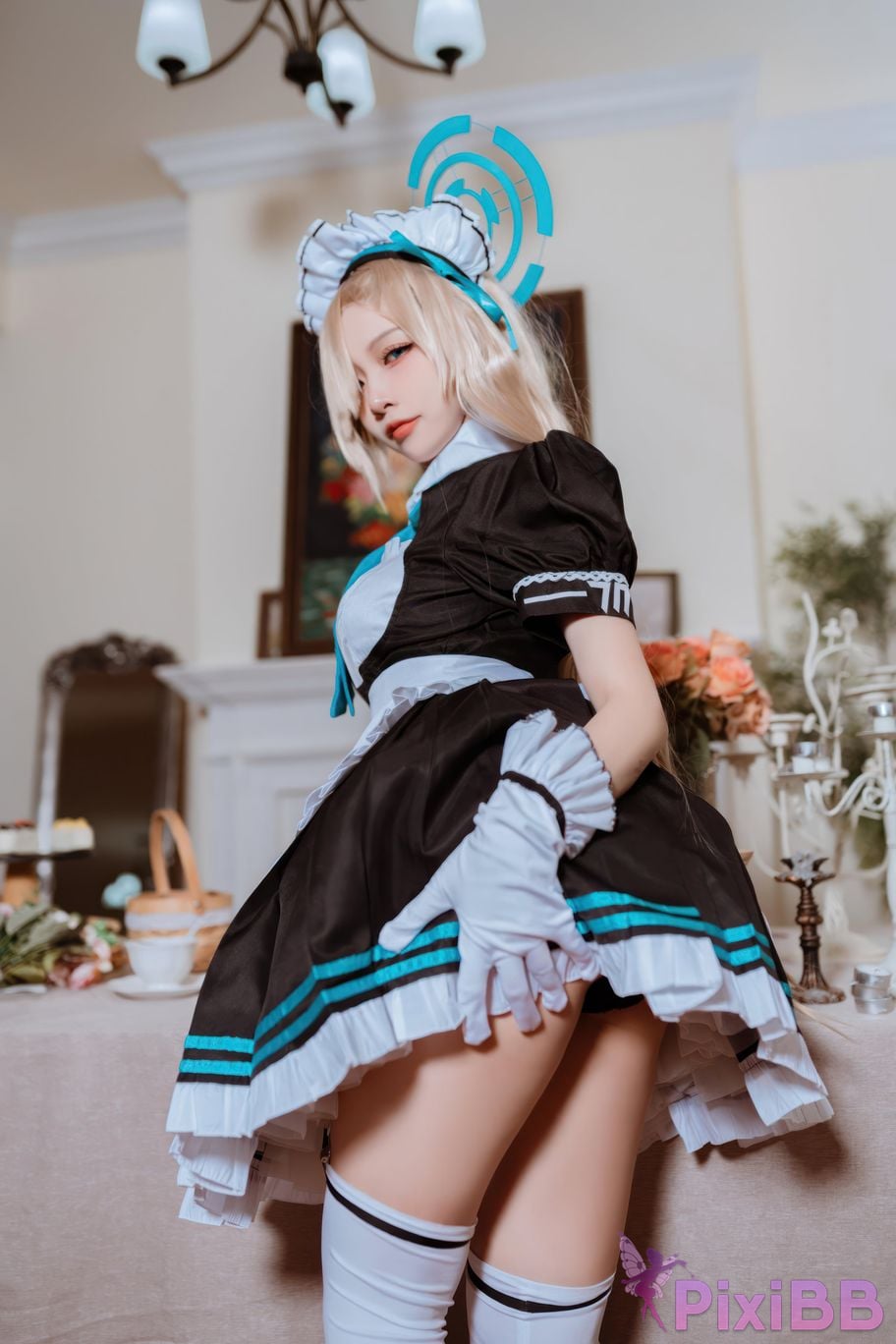 Cosplayer Second Assistant Nisa Azure Files Maid Asuna PixiBB.COM 030