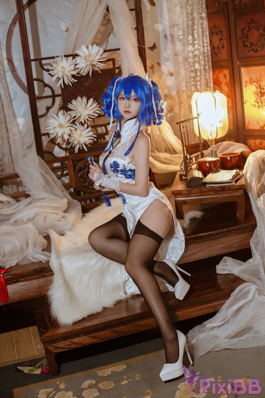 Cosplayer Second Assistant Nisa azur lane saint louis The flower of spring PixiBB.COM 003
