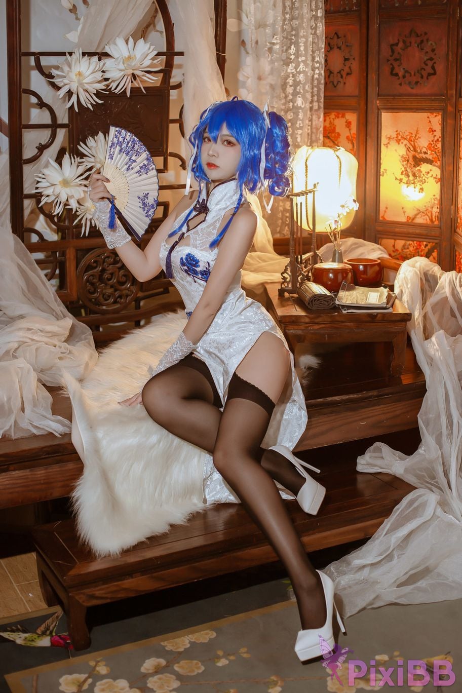 Cosplayer Second Assistant Nisa azur lane saint louis The flower of spring PixiBB.COM 004