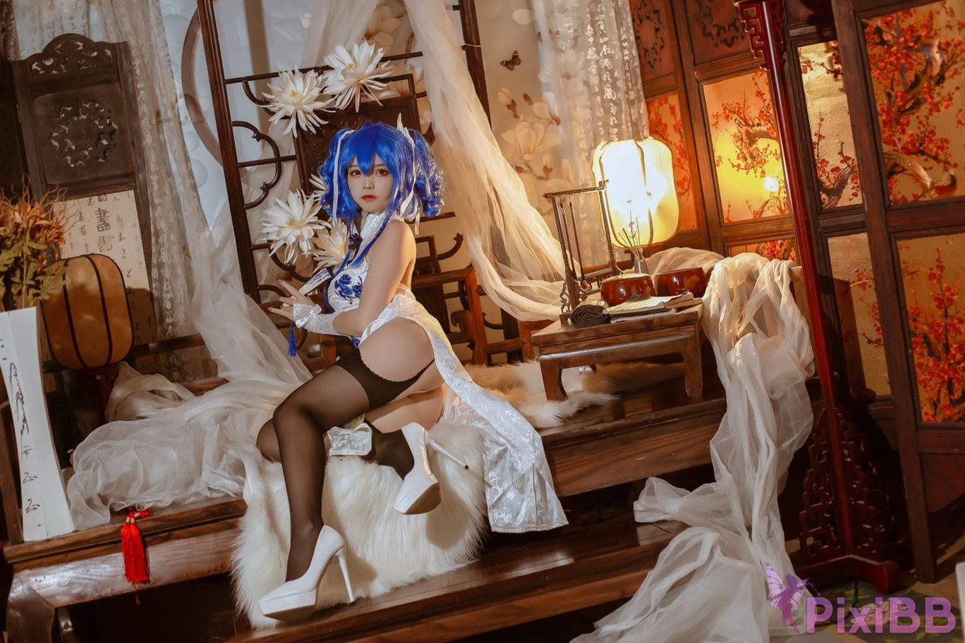 Cosplayer Second Assistant Nisa azur lane saint louis The flower of spring PixiBB.COM 008